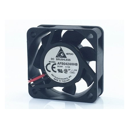 Delta AFB0424HHB ,Ebat 40x15mm,Besleme 24vdc 0.13A 2.2W,Hava 11-Cfm,2-Kablo Fan