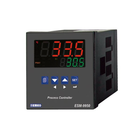 Emko ESM-9950.12011 0100 0000 ,Ebat 96x96mm,Besleme 110v..220vac,Giriş UNIVERSAL,Çıkış Kontak-2A2K,Proses Kontrol