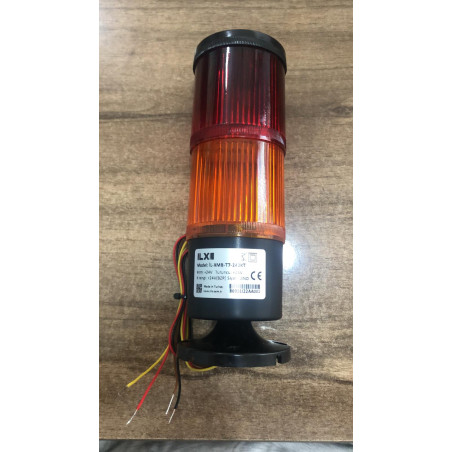 İlx İL-XMB-T7-242KT ,Besleme 24vdc,Ses 90dB Multi,Renk 2-Kat Sabit,Tepe Lamba