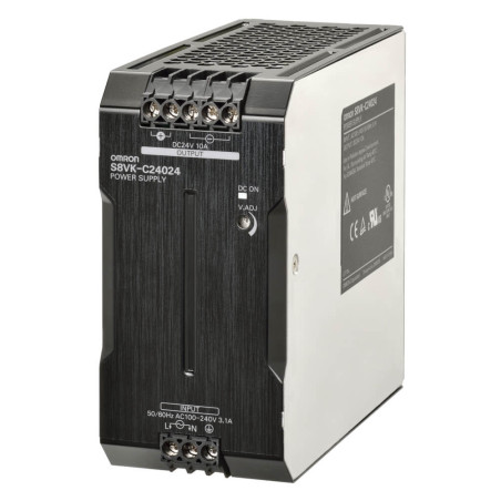 Omron S8VK-C24024 ,Besleme 110v..220vac,Çıkış 24vdc 10 Amper,Güç 240w,Ray Tip,Smps,Güç Kaynağı