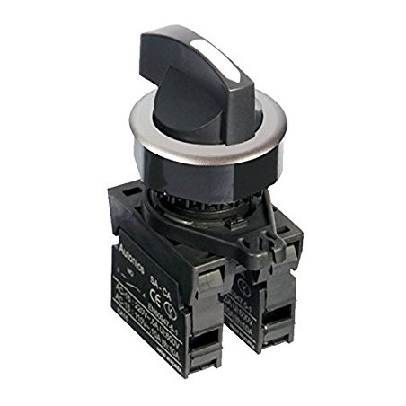 Autonics S3SF-S5W2AM ,Montaj 30mm,3-Konum Kontak-2A,Siyah Yaylı,M30 Anahtar