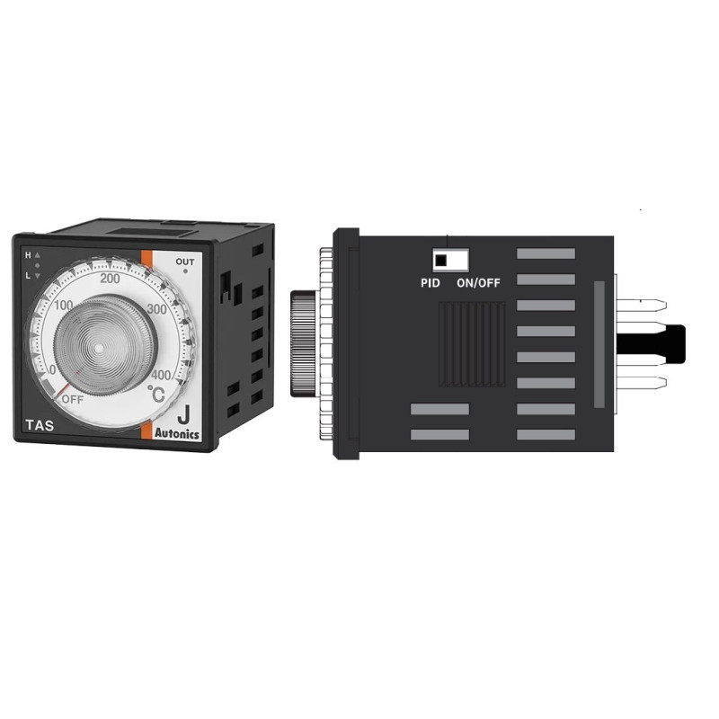 Autonics TAS-B4RJ4C ,Ebat 48x48mm,Besleme 110v..220vac,Yuvarlak-8-Pin,Sensör TC-J,Çıkış Kontak-1A1K,Isı Kontrol Termostat