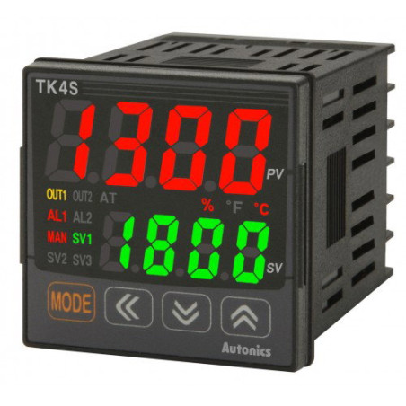 Autonics TK4S-14RN ,Ebat 48x48mm,Besleme 110v..220vac,Giriş Universal,Çıkış Kontak-1A,Proses Kontrol