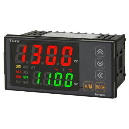 Autonics TK4W-24CR ,Ebat 96x48mm,Besleme 110v..220vac,Giriş Universal,Çıkış 4..20mA SSR,Proses Kontrol