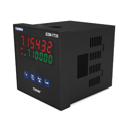 Emko EZM-7735.50001 0000 0000 ,Ebat 72x72mm,Besleme 220vac,Kontak-1A1K,Zaman Röle