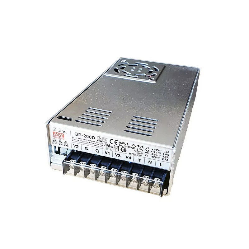 Meanwell RQ-125D ,Besleme 110v..220vac,Çıkış 5vdc 15a 12vdc 4a 24vdc 3a -12vdc 0.7a,Güç 200w,Smps,Güç Kaynağı