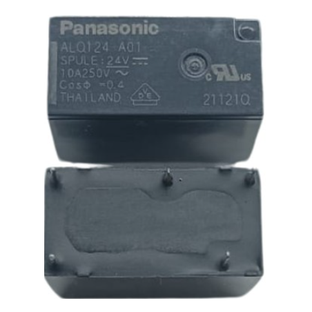 Panasonic ALQ124A ,Bobin 24vdc,Kontak 1A1K 10 Amper,Pcb-5pin,Röle