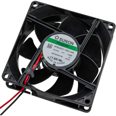 Sunon MF80252V1-1000U-A99 ,80x25mm,Besleme 24vdc 0.07A 1.68W,Hava 41-Cfm,2-Kablo Fan