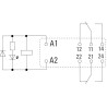 Weidmüller RCI424AC4 ,Bobin 24vdc,Kontak 2A2K 8 Amper,Led Diyot,İnce-8pin,Röle
