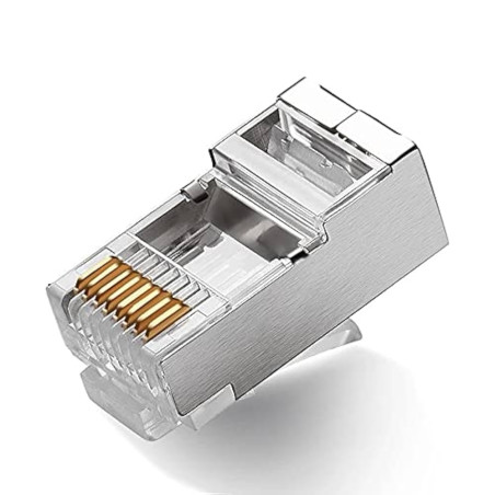 Polaxtor PLX-22168K ,RJ45-8P8C Metal Kapalı Uç Ethernet Soket