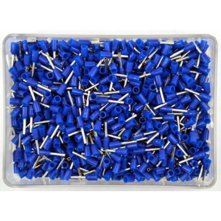 Tork TYIF-0.75 ,Kesit 0.75mm ,Renk Mavi,1000-adet,Kablo Yüksük