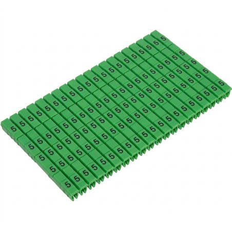 Onka KCG01- 5  1150016 ,Renk Yeşil 5-Numara,400-adet,Kesit 0.50mm ..1mm ,Kablo Numaratör