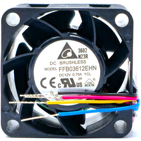 Delta FFB03612EHN-BGA ,Ebat 36x28mm,Besleme 12vdc 0,4A 4.7W,Hava 16-Cfm,4 Kablo Fan