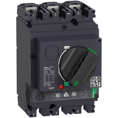Schneider GV5P150F ,3-Faz 3-Kutup,70..150 Amper 36kA,Ayarlı,Motor Termik Şalter Devre Kesici