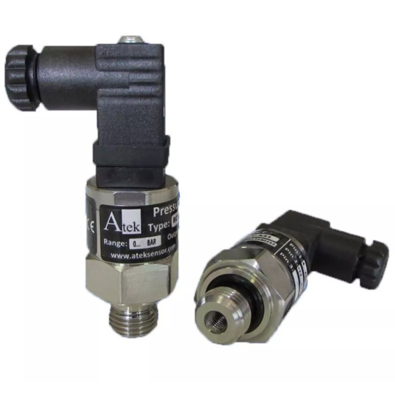 Atek BCT-22-10BAR-V-G1 8-S-S30 ,Montaj 1 8 ,Ölçüm 0..10bar,Çıkış 0..10v,Besleme 12v..24vdc,Soket DIN-4-Pin,Basınç Sensör Transmi