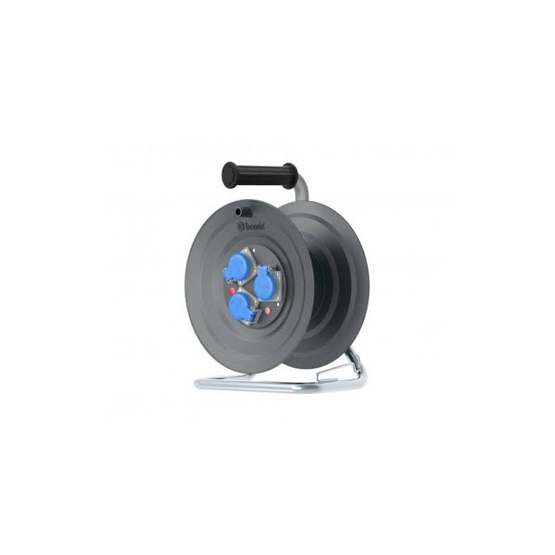 Bemis BM9-3305-0000 ,3x16A 220vac Priz,50mt Kablo için,Metal Uzatma Makara