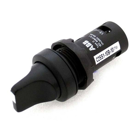 Abb C2SS1-10B-10 ,Montaj 22mm,2-Konum Kontak-1A,Siyah Kalıcı,M22 Anahtar