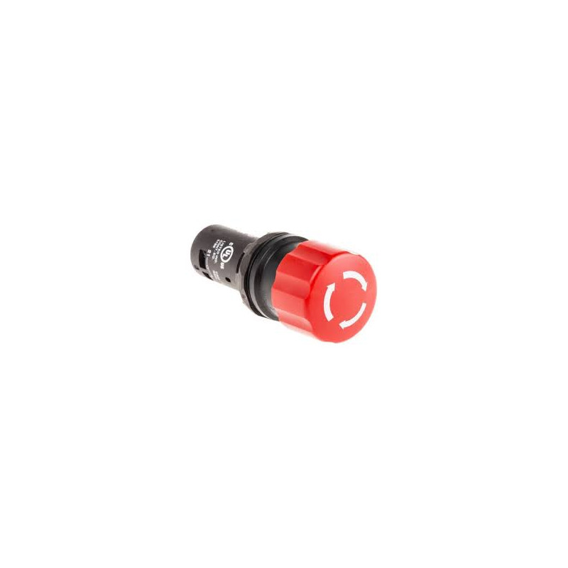 Abb CE3T-10R-11 ,Montaj 22mm,Kontak 1A1K,Acil Kalıcı,M22 Buton