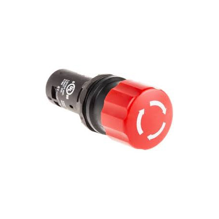 Abb CE3T-10R-11 ,Montaj 22mm,Kontak 1A1K,Acil Kalıcı,M22 Buton