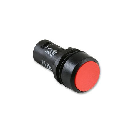 Abb CP1-10R-01 ,Montaj 22mm,Kontak 1K,Kırmızı Yaylı,Kompakt M22 Buton