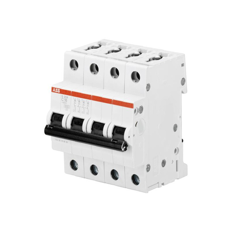 Abb S204-C63 ,S 6kA,4-Faz 4x63a,C-Tip,63 Amper,Otomatik Sigorta