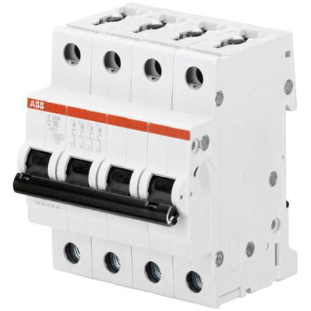 Abb S204-C63 ,S 6kA,4-Faz 4x63a,C-Tip,63 Amper,Otomatik Sigorta