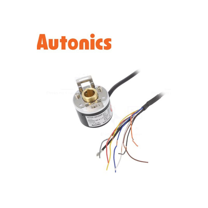Autonics E40HB12-500-3-T-24 ,Gövde 40mm,Yarım Delik 12mm,Besleme 12..24vdc,Çıkış 3-HTL 500-Pals,5-Kablo 2mt,Enkoder