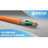 Birtaş EF5111-PUR-2x1.5 ,Kesit 1.5mm ,2-Damar Çok Telli,Standart,Hareketli PUR Kablo