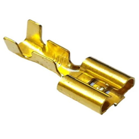 Cat CAF1D ,Genişlik 6.5mm,Kablo 6mm ,300-adet,İzolesiz Faston Jak