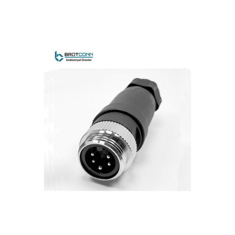 Conec M7 8-05MS ,Düz Seyyar,7 8 5pin Erkek,Konnektör