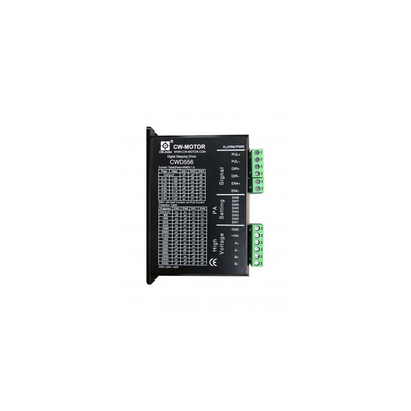 Cw-Motor CWD556-M542 ,Güç 24v..50vdc 5.6 Amper,2-Faz 4-Kablo,Step Motor Sürücü
