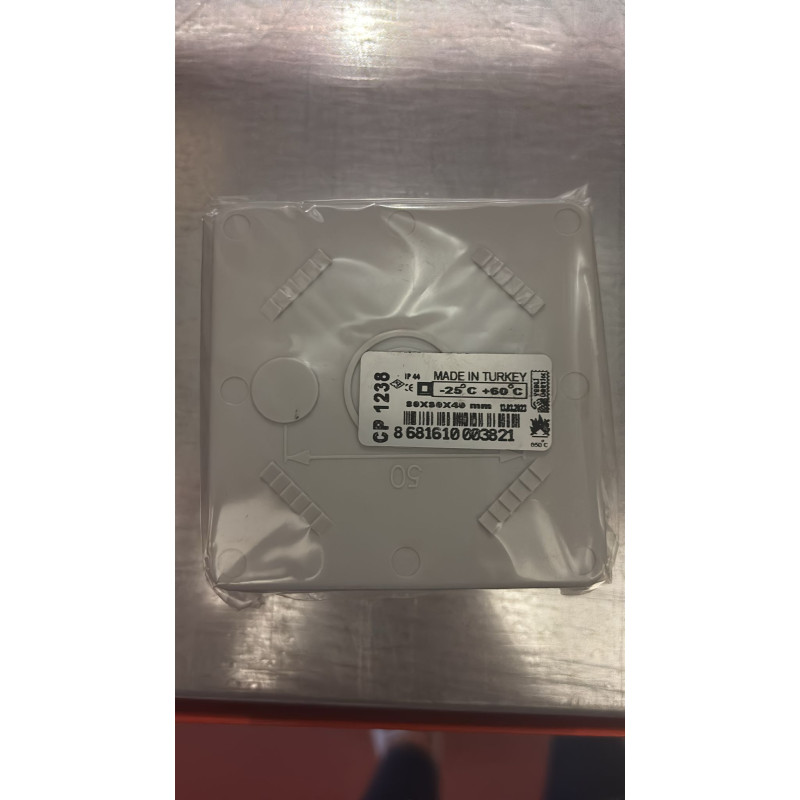 Çetinkaya ÇP1238 ,80x80x40mm,Kırmalı Abs Buat