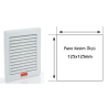 Çetinkaya V02.160.003 ,Ebat 150x150mm,120mm Fan İçin,Panjur Menfez