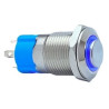 Çin E12A-B ,Ebat M12x20mm,Kontak-1A,Mavi-24vdc Kalıcı,M12 Metal Buton