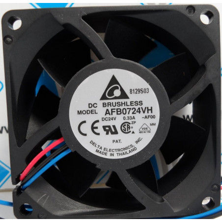 Delta AFB0724VH-AF00 ,Ebat 70x25mm,Besleme 24vdc 0.33A 6.5W,Hava 52-Cfm,3-Kablo Fan