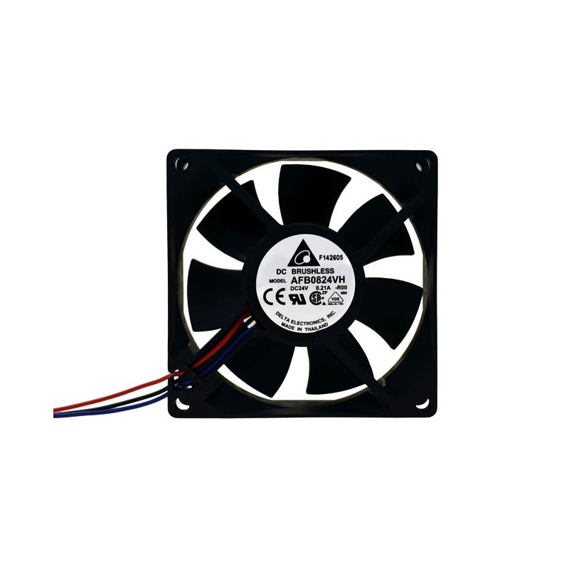 Delta AFB0824VH-R00 ,Ebat 80x25mm,Besleme 24vdc 0.21A 3.4W,Hava 42-Cfm,3-Kablo Fan