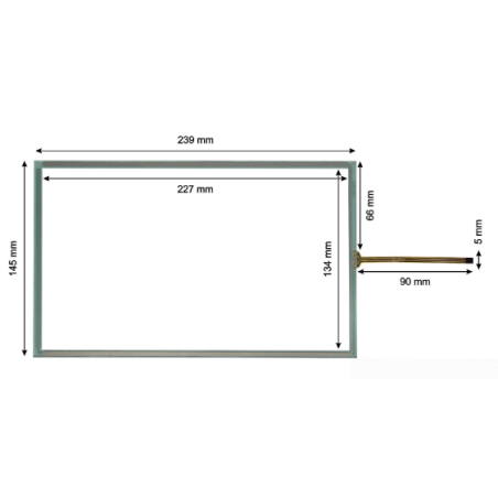 Delta DOP110-TOUCH ,Model 10.1 ,Ebat 240x145mm,Soket Sol-4pin,Dokunmatik Cam Touch