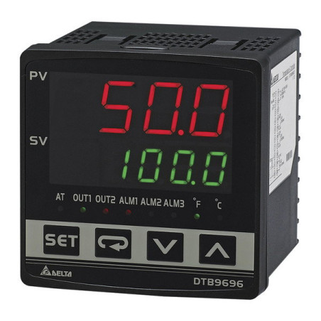 Delta DTB9696CR ,Ebat 96x96mm,Besleme 110v..220vac,Giriş UNIVERSAL,Çıkış 4..20mA,RS485,Proses Kontrol