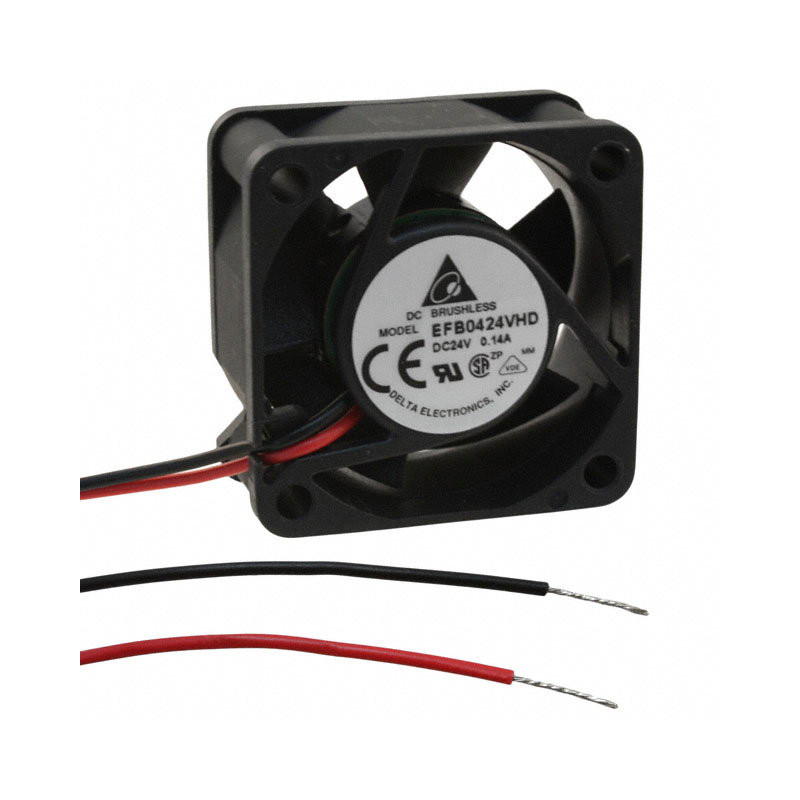 Delta EUB0424MD ,Ebat 40x20mm,Besleme 24vdc 0.14A 1.2W,Hava 7-Cfm,2-Kablo Fan