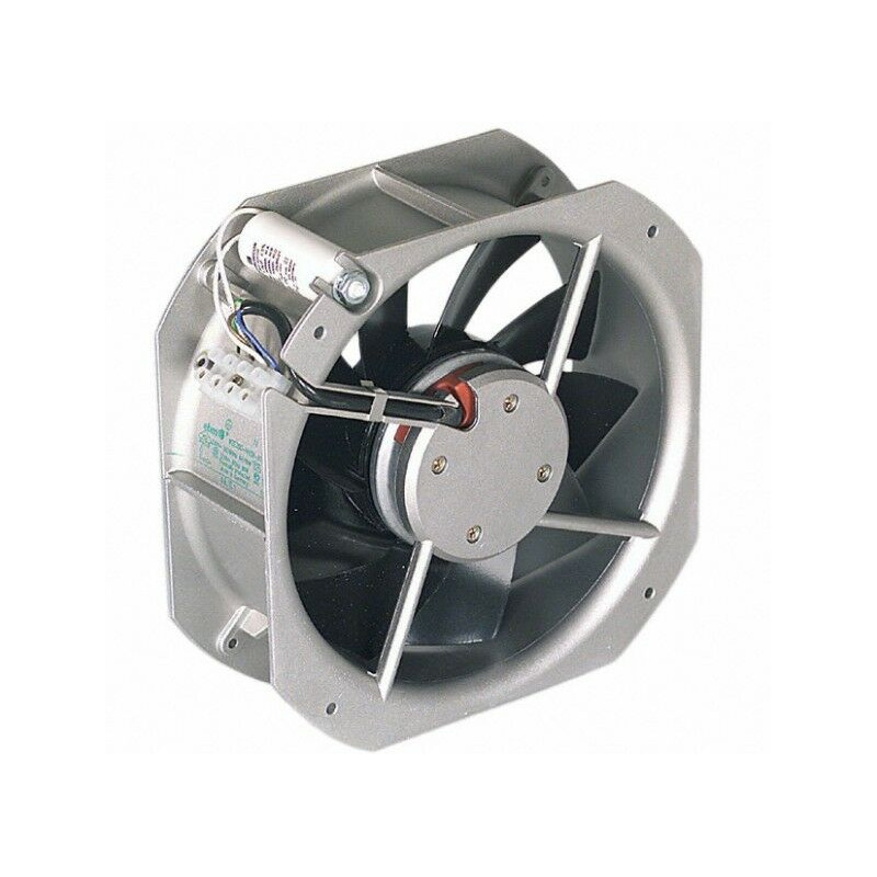 EbmPapst W2E200-HK38-01 ,Ebat 225x80mm,Rulmanlı,Besleme 220vac 0.29A 80W,Hava 606-Cfm,2-Kablo Fan