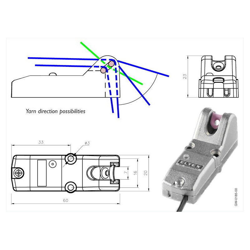 Eltex 16730 ,Besleme 15..30vdc,Çıkış PNP-NO,4-Kablo,İplik Sensör