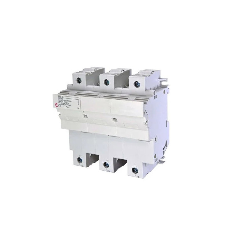 Eti EFD22-3P ,3-Faz 3-Kutup,22x58mm,100 Amper,Ray Tip,Kartuş Sigorta Yuva