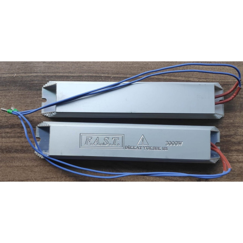 Fast RES-ALÜ-25R 3000W ,345x65x35mm,2x1500w,Alüminyum,Fren Direnç