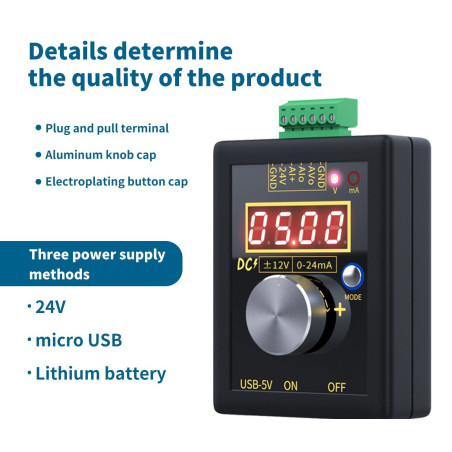 Fnirsi SG-002 ,Besleme Pil,4..20mA 0..10v,Analog Sinyal Jenerator