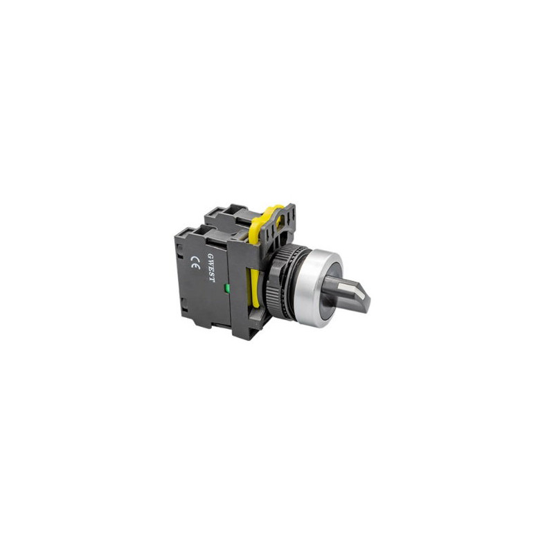 Gwest A5-20XS FU ,Montaj 22mm,3-Konum Kontak-2A,Siyah Yaylı,M22 Anahtar
