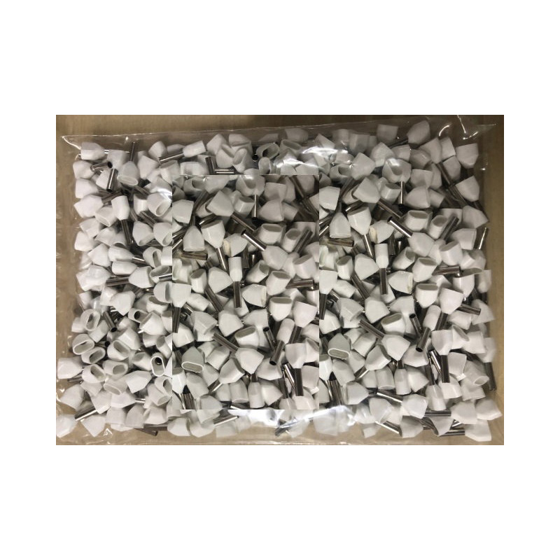 Gwest CYA-0.75 ,Kablo 2x0.75mm ,Renk Beyaz,500-adet,Kablo Yüksük