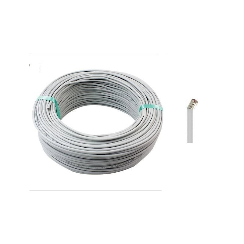 Star KALAY-0.75-BY ,Kesit 0.75mm ,1-Damar Çok Telli,Kalaylı,Beyaz 1mt NYAF kablo