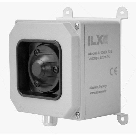 İlx İL-XHD-22B1 ,Besleme 220vac 10w,Ses 120dB,Siren