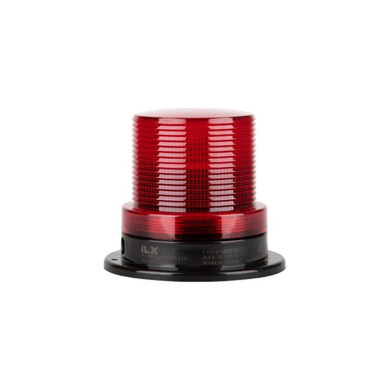 İlx İL-XM-T9-24K ,Besleme 24vdc,Çap 90mm,Ses 90dB Multi,Renk Kırmızı Multi,Tepe Lamba