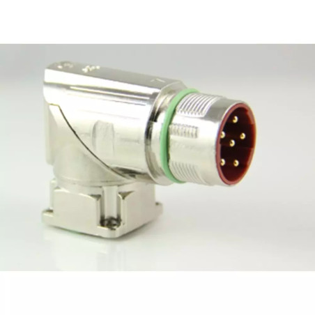 Maojwei M923-8D ,Açılı Sabit,M23 8pin Erkek,Soket Konnektör